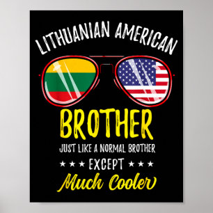 Lustiger litauisch-amerikanischer Bruder Poster