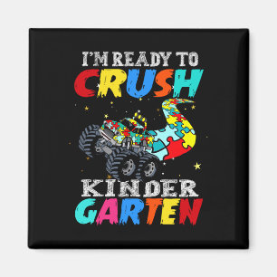 Lustiger LKW Autismus Puzzle Crush Kinderzimmer zu Magnet