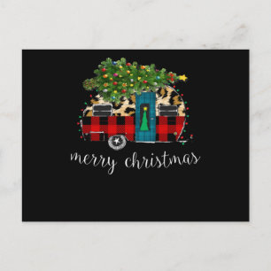 Lustiger LKW Camping Camper Weihnachten Büffel