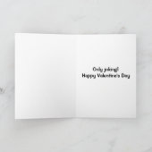 Lustiger Lockdown Valentinstag Karte (Innenseite)