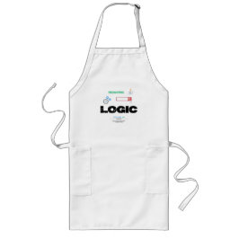 Lustiger Logik-Code-Modus Ein Programmier-T-Shirt Lange Schürze