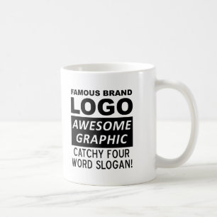 Lustiger Logo-Slogan-Becher Kaffeetasse