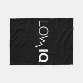 Lustiger Low-IQ-Witz Sarkastischer Humor Meme Dumm Fleecedecke (Vorderseite (Horizontal))
