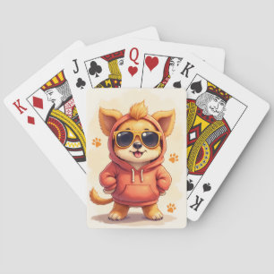 Lustiger Lowchen Kawaii Hund Spielkarten