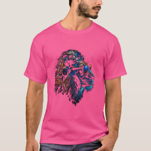 Lustiger Löwe Cool Animal Lover Grafik Kunst Katze T-Shirt