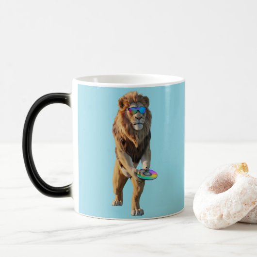 Lustiger Löwe Disc Golf Becher Verwandlungstasse (Mit Donut)