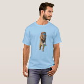 Lustiger Löwe Disc Golf T-Shirt (Vorne ganz)