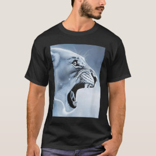 Lustiger Löwen-Affen-Meme Ragebait-Meme Hirnverrot T-Shirt