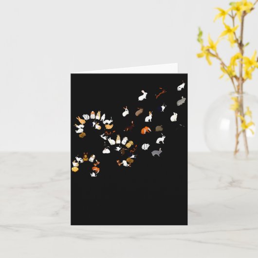 Lustiger Löwenzahn-Hasen-Blume  Karte (Gelbe Blume)