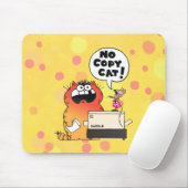 Lustiger lustiger Cartoon-Nachäffer der Mousepad (Mit Mouse)
