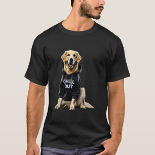 Lustiger Lustiger Fauler Golden Retriever Hund Chi T-Shirt