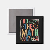 Lustiger Mach die Mathe 67 Meme Sechs Sieben Junge Magnet (Vorderseite/Rückseite)