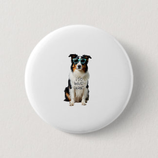 Lustiger Mach Was Ich Will Blue Merle Australische Button