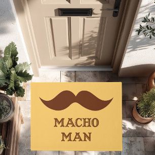 Lustiger Macho-Mann-Schnurrbart Fußmatte