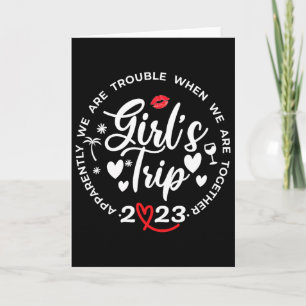 Lustiger Mädchen-Trip passender Urlaub Wochenende  Karte