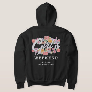 Lustiger Mädchen-Wochenend-Ausflug mit Skript-Text Hoodie