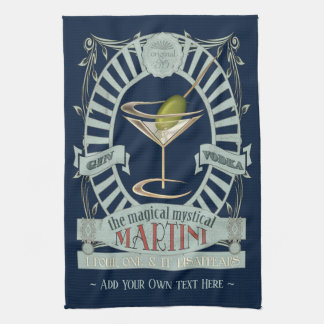 Lustiger Magischer Martini Cocktail Personalisiert Geschirrtuch