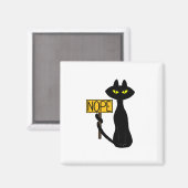 Lustiger Magnet "Bad Boogie -Die Katze- "NEIN" (Vorderseite/Rückseite)