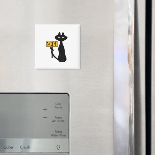 Lustiger Magnet "Bad Boogie -Die Katze- "NEIN" (In Situ (Kühlschrank))