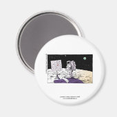 Lustiger Magnet für verlorenen Astronauten (Vorderseite/Rückseite)