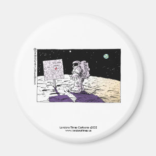 Lustiger Magnet für verlorenen Astronauten