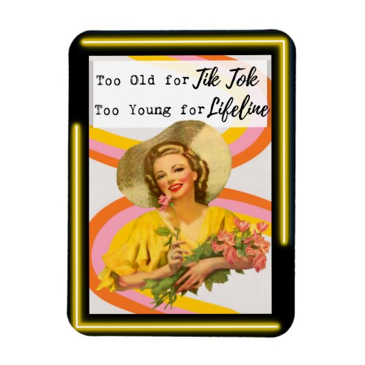 Lustiger Magnet Geschenk für beste Freundin "Tik T (Vertikal)