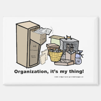 Lustiger Magnet über Organisation