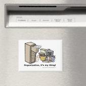Lustiger Magnet über Organisation (In Situ (Geschirrspüler))