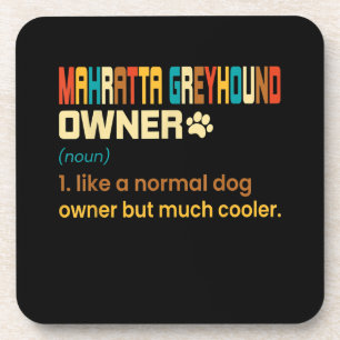Lustiger Mahratta-Windhund Vintage Retro Hund Mama Getränkeuntersetzer