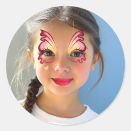 Lustiger Make-up-Klassiker-Rundsticker Runder Aufkleber