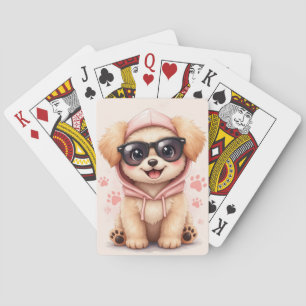 Lustiger Maltipoo Kawaii Hund Spielkarten