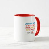 Lustiger Mama-Friss-Spruch Tasse (VorderseiteRechts)