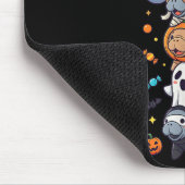 Lustiger Manatee Hexe Vampir Geist Halloween Kinde Mousepad (Ecke)