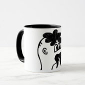 Lustiger Mann Becher Tasse (Vorderseite Links)