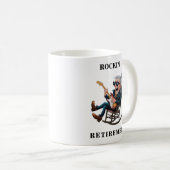 Lustiger Mann im Ruhestand Kaffeetasse (VorderseiteRechts)