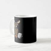 Lustiger Männer Regierungsbehörde Aufzug Elch Kaffeetasse (Vorderseite Links)