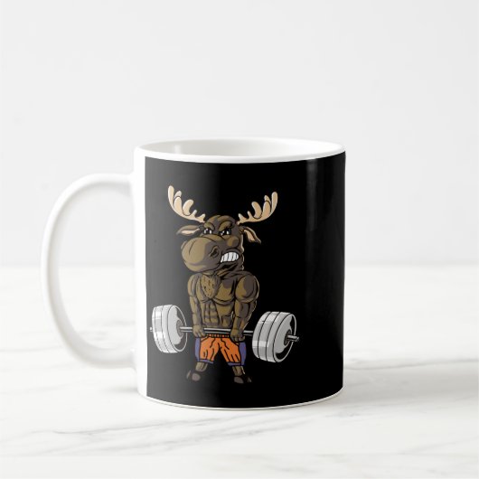 Lustiger Männer Regierungsbehörde Aufzug Elch Kaffeetasse (Links)