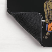 Lustiger Männer Regierungsbehörde Aufzug Elch Mousepad (Ecke)