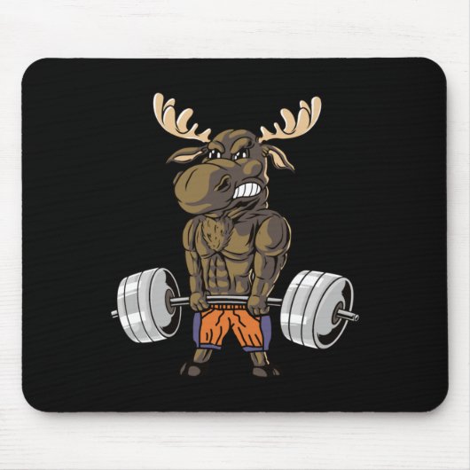 Lustiger Männer Regierungsbehörde Aufzug Elch Mousepad (Vorne)