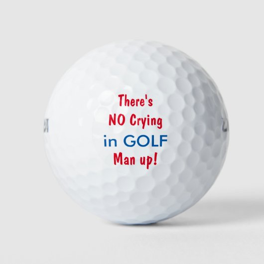 Lustiger Männer-Themes Golfball (Vorderseite)