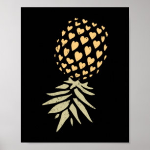 Lustiger Männer-Urlaub mit umgekehrter Ananas subt Poster