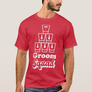 Lustiger Männerbräutigam-Trupp Hochzeits-Junggesel T-Shirt