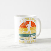 Lustiger Marathon Kaffeetasse (VorderseiteRechts)