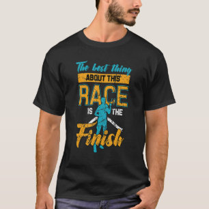 Lustiger Marathonläufer und Cross-Country-Läufer F T-Shirt