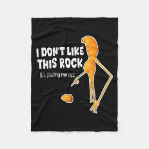 Lustiger Marcus der Wurm-Meme Ich mag diesen Rock  Fleecedecke