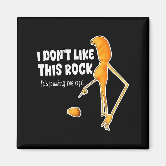 Lustiger Marcus der Wurm-Meme Ich mag diesen Rock Magnet (Vorne)