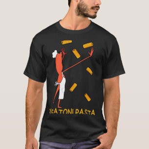 Lustiger Marcus Der Wurm Rigatoni Nudeln T-Shirt