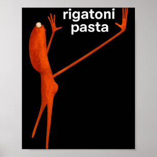 Lustiger Marcus Der Wurm Rigatoni Nudeln Virales M Poster