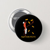 Lustiger Marcus Der Wurm Rigatoni Pasta Button (Vorne & Hinten)