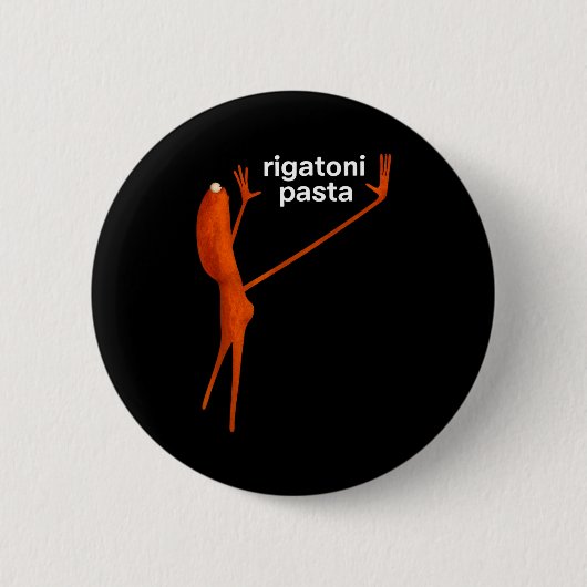 Lustiger Marcus Der Wurm Rigatoni-Pasta Viraler Me Button (Vorderseite)